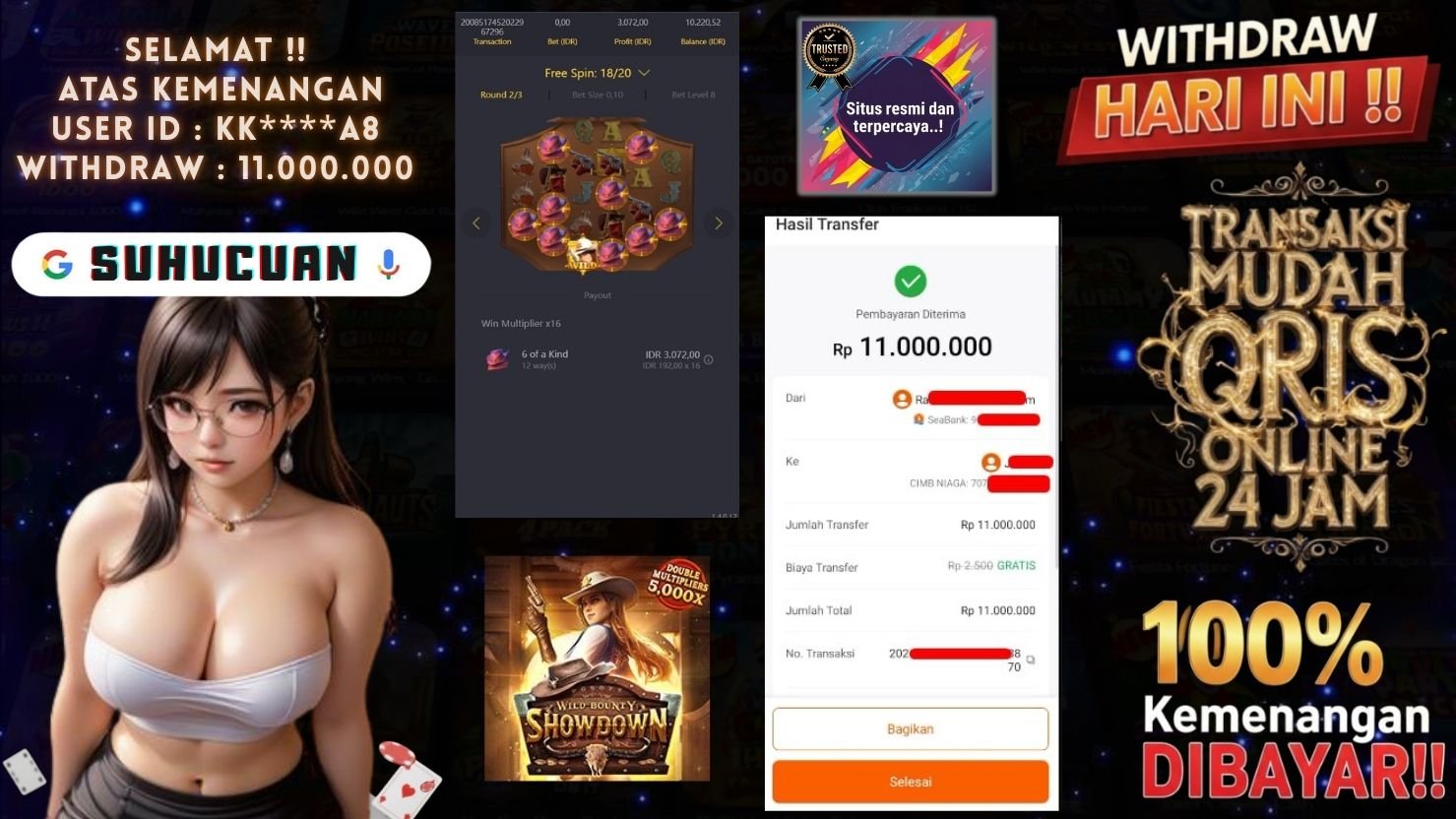 SUHUCUAN JACKPOT SLOT WILD BOUNTY SHOWDOWN